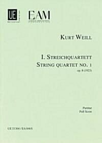 String Quartet No. 1, Op. 8: Score (Paperback)