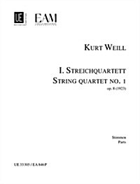 String Quartet No. 1, Op. 8: Parts (Paperback)