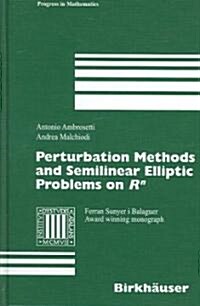 Perturbation Methods and Semilinear Elliptic Problems on R^n (Hardcover, 2006)