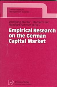 Empirical Research on the German Capital Market (Paperback)