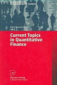 Current Topics in Quantitative Finance (Paperback)