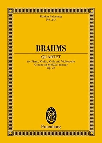 Piano Quartet in G Minor, Op. 25 (Paperback)