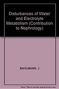 Disturbances of Water and Electrolyte Metabolism (Paperback)