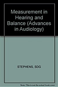 Measurement in Hearing and Balance (Hardcover)