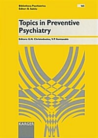 Topics in Preventive Psychiatry (Hardcover)