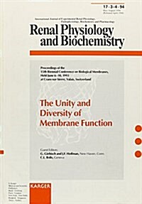 The Unity and Diversity of Membrane Function (Paperback)