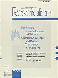 Respiratory Immune Defense in Children (Paperback)