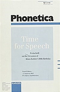 Time for Speech (Paperback)