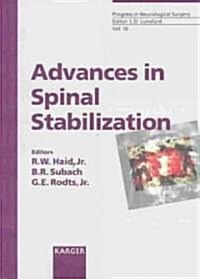 Advances in Spinal Stabilization (Hardcover)