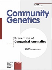 Prevention of Congenital Anomalies (Paperback)