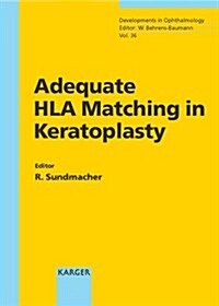 Adequate Hla Matching in Keratoplasty (Hardcover)