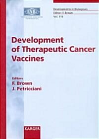 Development Of Therapeutic Cancer Vaccines (Paperback)