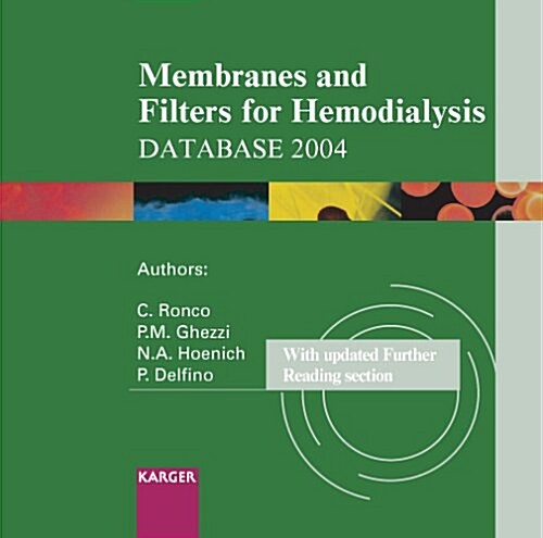 Membranes And Filters For Hemodialysis Database 2004 (CD-ROM)