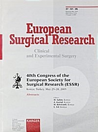 European Society for Surgical Research (Essr) 2005 (Paperback, Supplement)