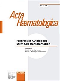 Progress in Autologous Stem Cell Transplantation (Paperback, Illustrated)