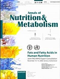 Fats and Fatty Acids in Human Nutrition (Paperback, 1st)