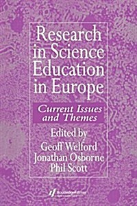 Research in science education in Europe (Paperback)