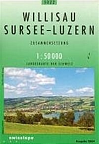 Willisau Sursee Luzern (Sheet Map)
