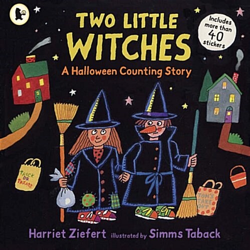 Two Little Witches : A Halloween Counting Story (Paperback)