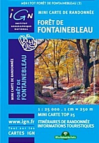 Foret De Fontainebleau Mini Map : IGNMINI.2417OT (Sheet Map, 3 Rev ed)