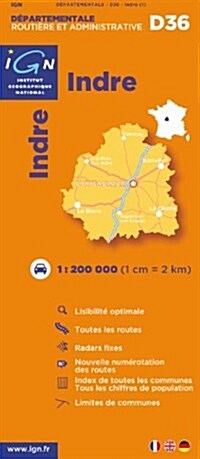 Indre Dep 36 : IGN.721136 (Sheet Map)