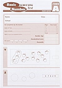 Basic Number Screening Test Form A (Loose-leaf, 4 Revised edition)