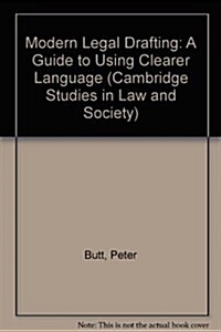 Modern Legal Drafting : A Guide to Using Clearer Language (Hardcover)
