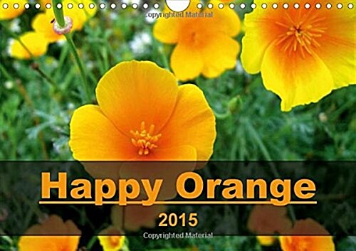 Happy Orange : Sparkling Orange-Coloured Flowers (Calendar)