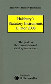 Halsburys Statutory Instruments Citator (Paperback)