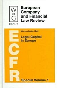 Legal Capital in Europe (Hardcover)