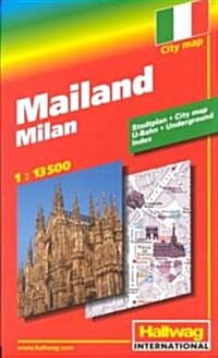 Rand McNally Hallwag City Map Mailand (Map)