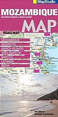 Mozambique Road Map : Including Bazaruto & Inhaca Islands (Sheet Map, folded, 5 Rev ed)