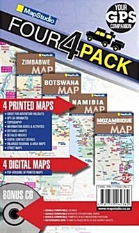 Road Map 4x4 Pack : Mozambique, Zimbabwe, Botswana & Namibia (Paperback)