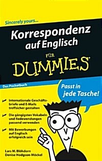 Korrespondenz Auf Englisch Fur Dummies Das Pocketbuch (Paperback)