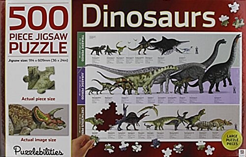 Dinosaurs 500 Piece Jigsaw Puzzle (Novelty Book)