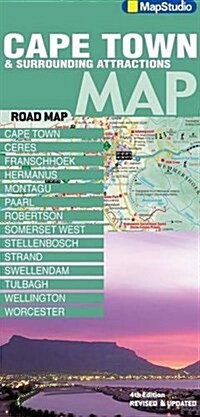 Cape Town & Surrounding Attractions Road Map (Sheet Map, folded, 4 Rev ed)