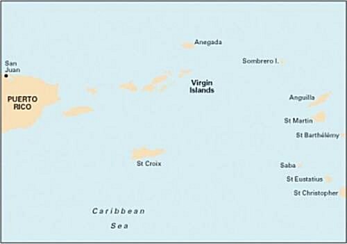 Imray Chart A2 : Puerto Rico to the Virgin and Leeward Islands (Sheet Map, folded, Rev ed)