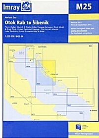 Imray Chart M25 : Otok Rab to Sibenik (Sheet Map, folded, Revised ed)