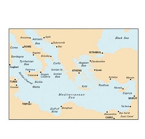 Imray Chart M20 : Eastern Medeiterranean Passage Chart - Sardinia to Cyprus and Port Said (Sheet Map, folded, Revised ed)