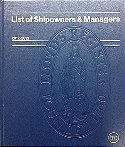 List of Shipowners & Managers (Leather Binding)
