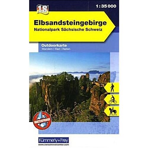 Elbsandsteingebirge : KD.DE.WK.18 (Sheet Map, folded)
