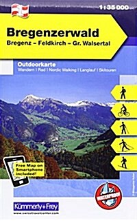 Bregenzerwald : KF.AT.WK.01 (Sheet Map, folded)
