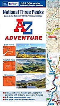 National Three Peaks A-Z Adventure Atlas (Paperback)