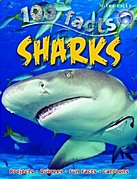 100 Facts Sharks (Paperback)