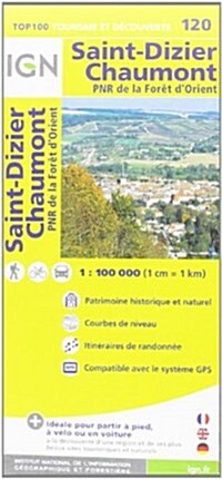 St-Dizier / Chaumont : IGN.V120 (Sheet Map, folded, 3 Rev ed)