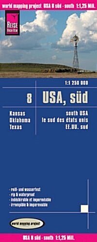 USA 08 South : REISE.3400 (Sheet Map, folded)