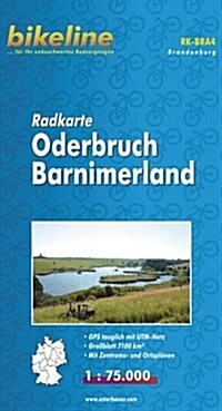 Oderbruch / Barnimer Land Cycle Map : BIKEK.DE.BRA04 (Sheet Map)