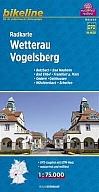 Wetterau / Vogelsberg Cycle Map : BIKEK.DE.HES07 (Sheet Map)