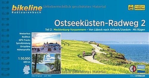 Ostseekuesten - Radweg 2 Luebeck-Ahlbeck - Ruegen : BIKE.360 (Paperback, 12 Rev ed)