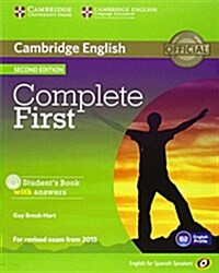 Complete First for Spanish Speakers Self-Study Pack (Students Book with Answers, Class Audio CDs (3)) (Package)